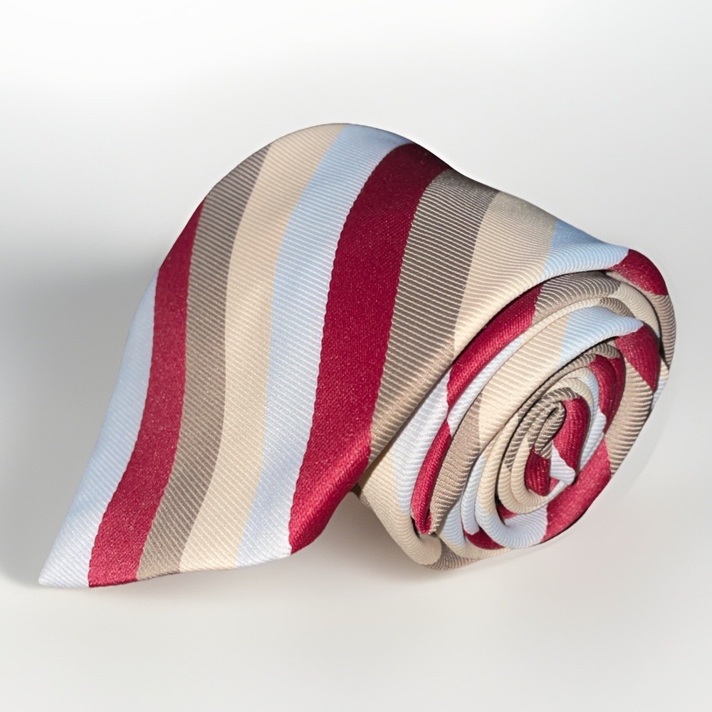 Sears Fashion Collection Men's Neck Tie Vintage Polyester Classic Striped
